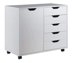 Gabinete Almacenamiento Con Puerta Ancha De Madera