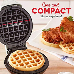 La Máquina Mini Waffle Maker Para Gofres Individuales - Danielle's Store