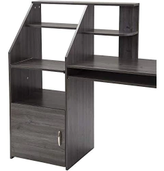 Escritorio Multinacional De Madera Color Gris De 63.4 In. en internet