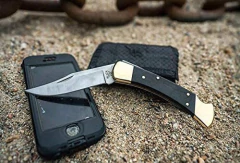 Navaja 9.52cm (3-3/4'') Buck 110, 420hc, C/ Clip Y Funda