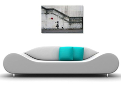 Impresión Sobre Lienzo Estampado Wall26 De Banksy Street, - comprar online