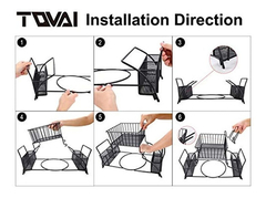 Imagen de Tqvai Organizador De Utensilios De 2 Niveles Con Soporte