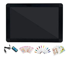 Tablero De Dibujo Con Luz Led Brillante, Borrable - Danielle's Store