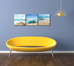 Lienzo Para Pared, Arte Moderno De Playa, Estirado - Danielle's Store