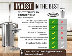 Sterlingpro - Prensa De Café Francesa De Acero Inoxidable en internet