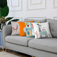 Imagen de Emvency - Juego De 4 Fundas De Almohada, Diseño De Flor