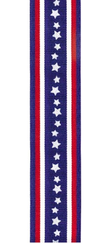 Cinta, 1 1/2-inch X 9-feet Estrellas, Color Azul