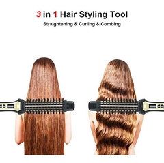 Professional Hair Curler, Straightener And Brush,mhu 3 In 1 en internet