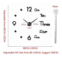 Fashion In The City - Reloj De Pared 3d Sin Marco - comprar online