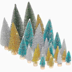 Árboles De Navidad Artificial 26 Unidades En 5 Tamaños
