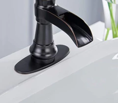 Grifo Monomando Para Lavabo, Diseño De Cascada, Bronce - Danielle's Store