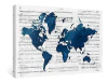 Sumgar - Cuadro De Mapa Del Mundo Para Pared O Dormitorio