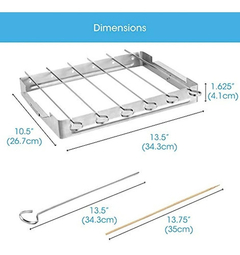Unicook Juego De Brochetas Para Barbacoa De Acero Inoxidable - tienda online