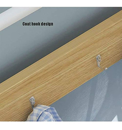 Zapatero De Madera Y Metal, Diseño De Barra Para Colgar - tienda online