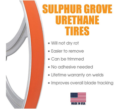 9 Inch X 1/2 Inch X .095 Inch Urethane Band Saw Tire 2 Pack - Danielle's Store