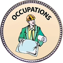 Premio De Ocupaciones 1 Pulgada De Diámetr, Pin De Plata
