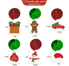 Espirales Colgantes Para Fiestas En Casa. Christmas - Danielle's Store