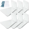 Estantería Flotante De Metal Color Blanco, 6 Piezas