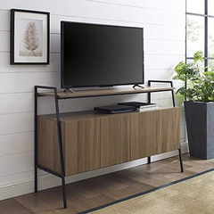 Mueble Para Tv Con Estantes De Madera Color Marrón De 52 In.