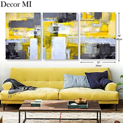 Decoración Mi - Cuadro Abstracto Moderno Sobre Lienzo - comprar online