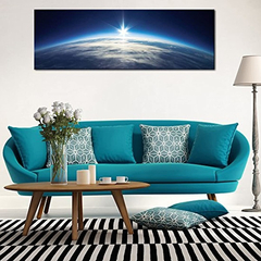 Lona Azul Universo Tierra Arte Moderno Paisaje - Danielle's Store