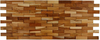 Bare Decor Mosaico En Madera De Teca Macizo, 10pcs