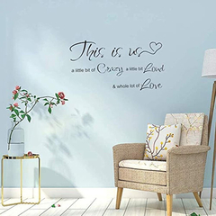 Adhesivo Decorativo Con Texto En Inglés ''this Is Us A Litt - Danielle's Store