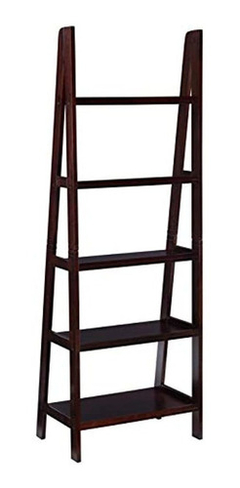 Estantería Tipo Escalera De Madera Marrón 5 Niveles - Danielle's Store
