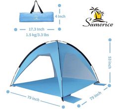 Carpa De Playa Familiar Sumerice Y Refugio Con Sombrilla Uv en internet