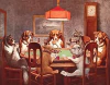 Póquer Perros Jugando Al Metal Sign