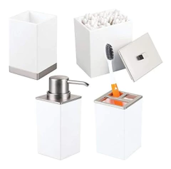 Mdesign C4 Juego De Accesorios De Baño