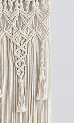 Mkono Macramé Tejido Para Colgar En La Pared Boho Home Chic - tienda online