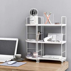 Estantería Multiusos De Acero Color Blanco De 3 Niveles. - Danielle's Store