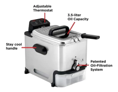 Imagen de Freidora T-fal Con Cesta, Acero Inoxidable, Fácil De...