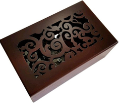 Caja De Joyería De Madera Maciza En Miniatura Hueca - comprar online