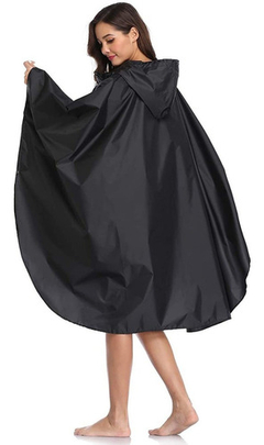 Poncho Para Lluvia Saphirose Con Capucha Y Bolsillos - tienda online