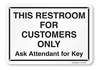 Este Baño Solo Para Clientes, Avisos