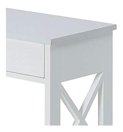 Mueble Para Tv Con Estantes De Madera Color Blanco/3 Niveles - tienda online