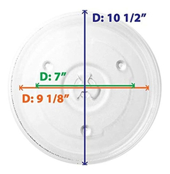 Platos, Bandeja De Cristal Para Microondas - comprar online