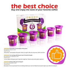 Goodcups - 6 Tazas Reutilizables K Para Keurig K-duo - tienda online