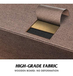 Imagen de Cómoda De Metal Con 7 Cajones De Tela Color Marrón Y Beige.