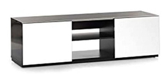 Mueble Para Tv De Madera, Color Negro/blanco, 2 Niveles - Danielle's Store