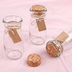 12 Tarros Pequeños De Cristal Con Tapas De Corcho - Danielle's Store