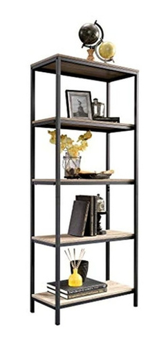 Estantería De Metal Y Madera, Color Marrón-negro, 5 Niveles - comprar online