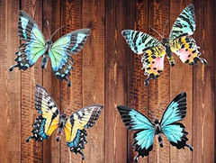 Osw Mariposa De Metal Decoración De Pared Para Interiores en internet