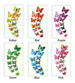 12 Imanes De Mariposa Para Nevera, Decoración 3d - tienda online