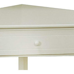 Escritorio Esquinero Con Cajón De Madera Color Blanco. - Danielle's Store