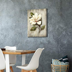 Obra De Flores Floral Canvas Magnolia Para Dormitorio