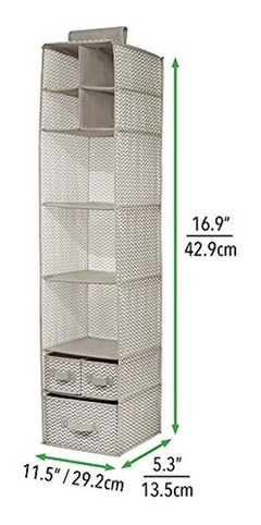 Imagen de Mdesign - Organizador De Almacenamiento Con 7 Estantes Y 3 C