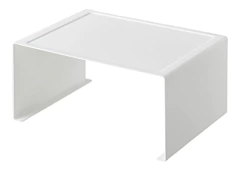 Estantería Multiusos Apilable De Metal Color Blanco.